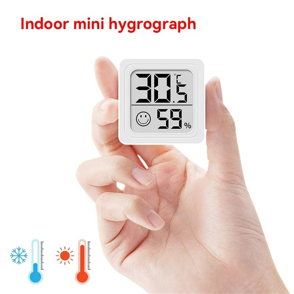 Digital Hygrometer Probe - เครื่องวัดอุณหภูมิแบบดิจิตอล LCD แบบพกพา นาฬิกาตั้งโต๊ะ เครื่องวัดความชื้นในร่ม เซ็นเซอร์
