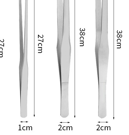 Feeding Tong Stainless - เครื่องมือบำรุงรักษาตู้ปลาสแตนเลส, ที่คีบอาหารสัตว์เลื้อยคลานปลายยาง, แหนบสำหรับตู้ปลา และอุปกรณ์ตกแต่งสำหรับที่อยู่อาศัยของงู