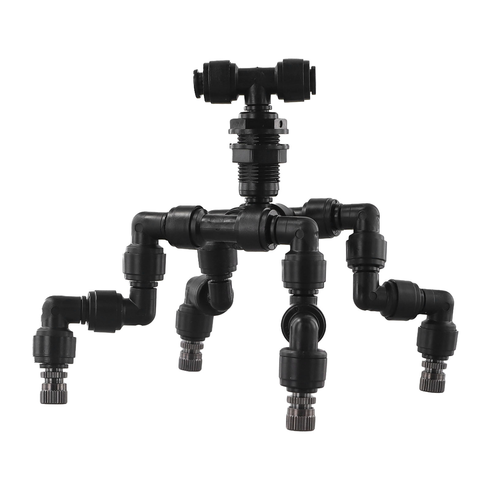 Misting Nozzle Reptile - หัวฉีดพ่นหมอกพลาสติกสีดำ หมุนได้ 360 องศา ปรับระดับได้ สำหรับตู้เลี้ยงสัตว์เลื้อยคลาน