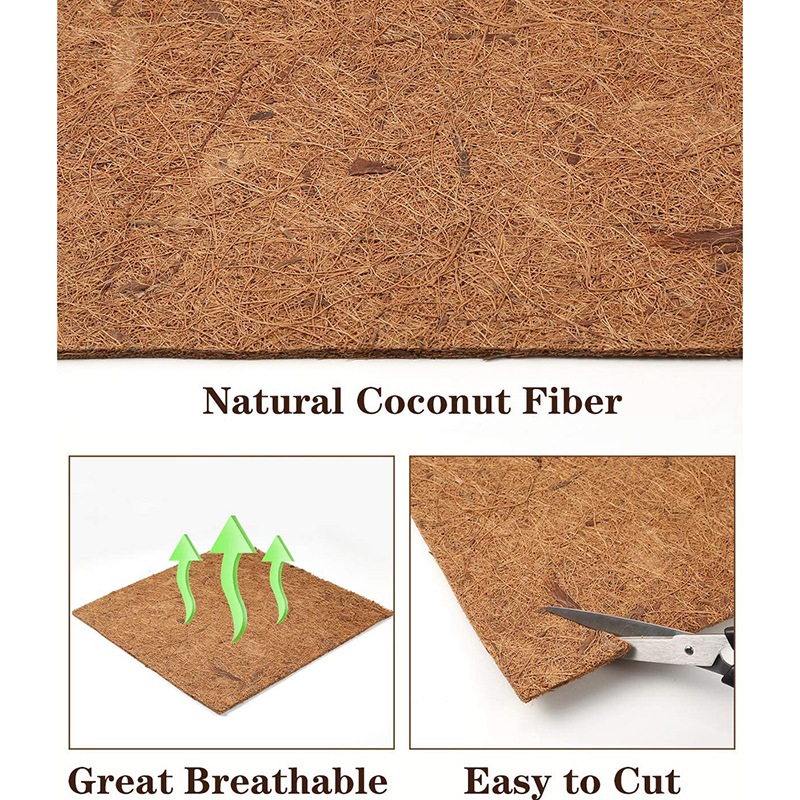 Substrate Coconut Fiber - เสื่อใยมะพร้าวธรรมชาติ HITL, พรมสำหรับสัตว์เลื้อยคลาน, วัสดุรองพื้นสำหรับเลี้ยงสัตว์ในตู้สำหรับกิ้งก่า งู เต่า