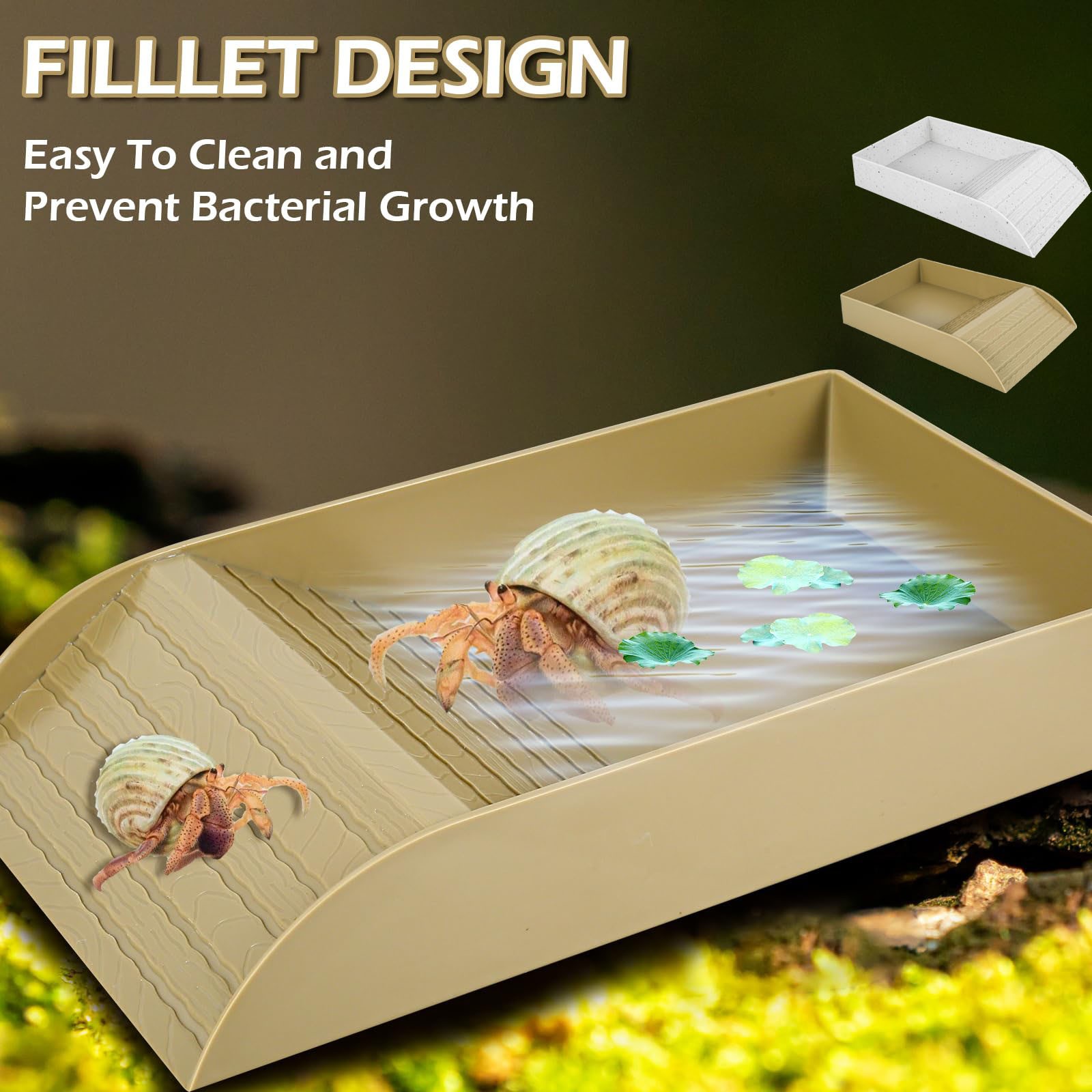 Anti SLIP เต่าจานเต่าอาหารและช - Water Dish Reptile บทวิจารณ์และราคา