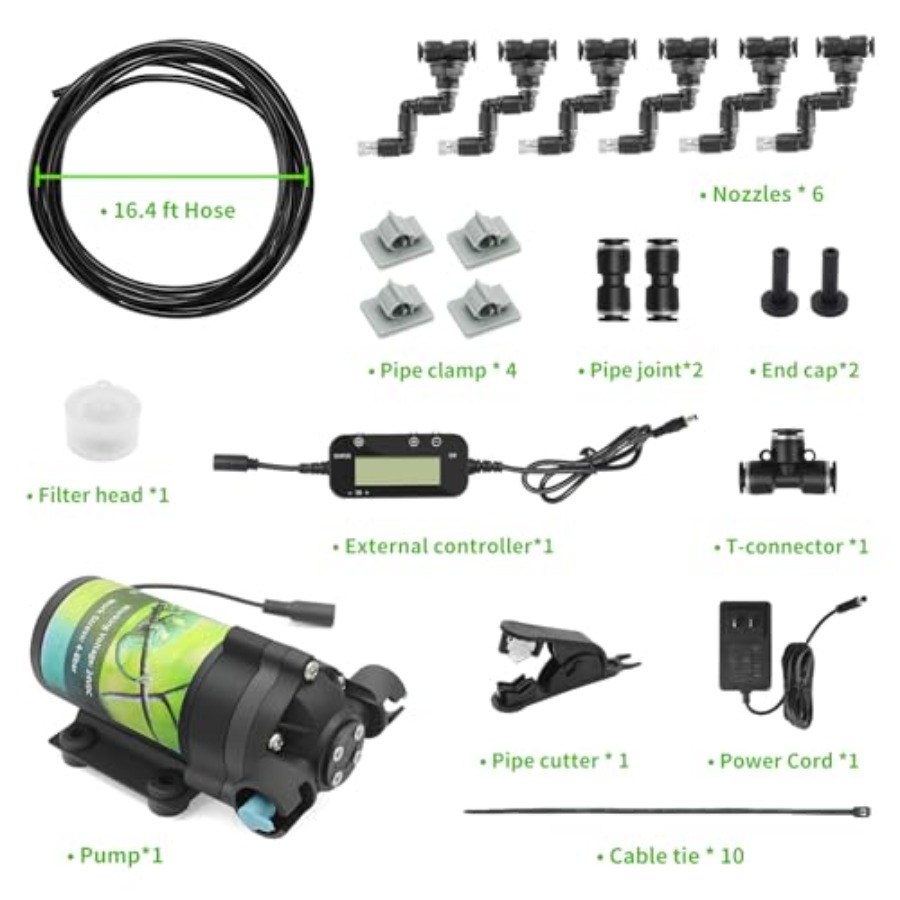 ระบบพ่นหมอกสำหรับตู้เลี้ยงสัตว - Misting Nozzle Reptile บทวิจารณ์และราคา