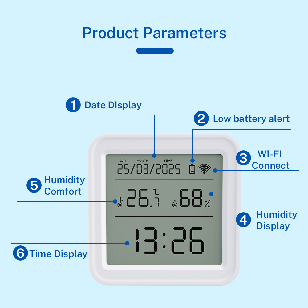 Tuya WIFI อุณหภูมิความชื้นเซนเ - Digital Hygrometer Probe บทวิจารณ์และราคา